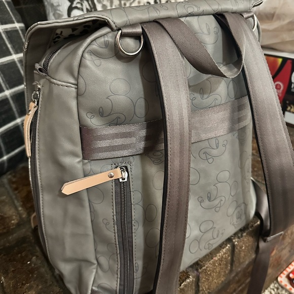 Petunia Pickle bottom diaper bag in gray- Mickey Mouse themed - Picture 6 of 10
